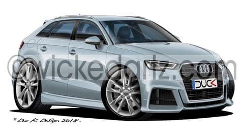 Audi A3 Sportback 2017+ Silver DK (Items from £9.50)