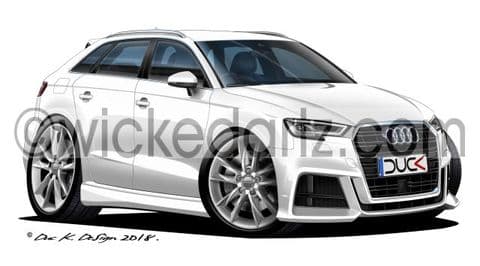 Audi A3 Sportback 2017+ White DK (Items from £9.50)