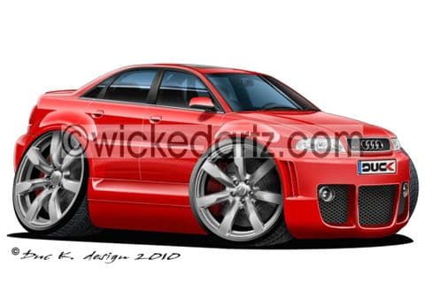 Audi A4 (2000+) Red DK (Items from £9.50)