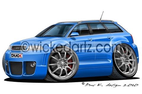 Audi A4 Avant (2000+) Blue DK (Items from £9.50)
