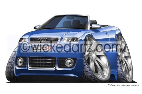 Audi A4 Cabriolet Blue DK (Items from £9.50)