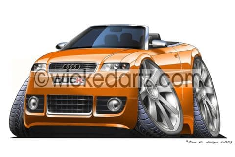 Audi A4 Cabriolet Orange DK (Items from £9.50)