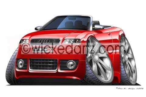 Audi A4 Cabriolet Red DK (Items from £9.50)