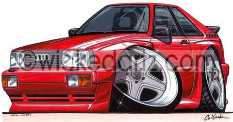 Audi Quattro Red (Items from £9.50)