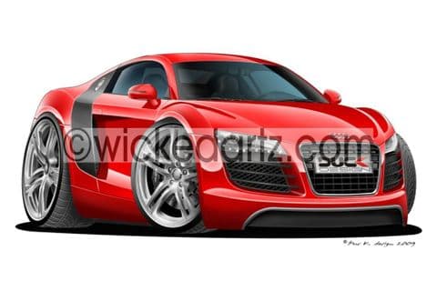 Audi R8 Red DK (Items from £9.50)