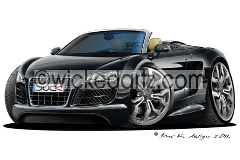 Audi R8 Spyder Black DK (Items from £9.50)