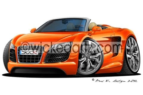Audi R8 Spyder Orange DK (Items from £9.50)