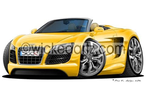 Audi R8 Spyder Yellow DK (Items from £9.50)