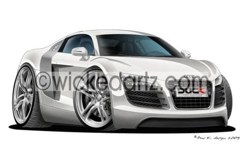 Audi R8 White DK (Items from £9.50)