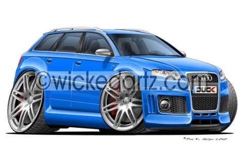 Audi RS4 Avant Blue DK (Items from £9.50)