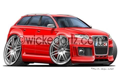 Audi RS4 Avant Red DK (Items from £9.50)