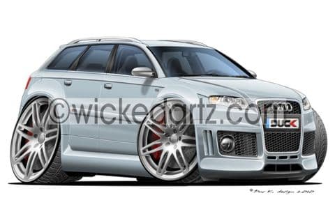 Audi RS4 Avant Silver DK (Items from £9.50)