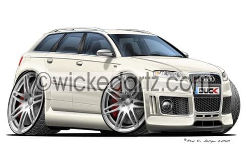 Audi RS4 Avant White DK (Items from £9.50)