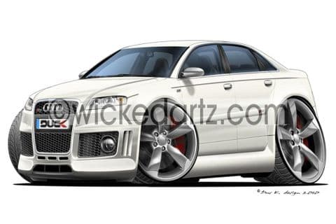 Audi RS4 White DK (Items from £9.50)