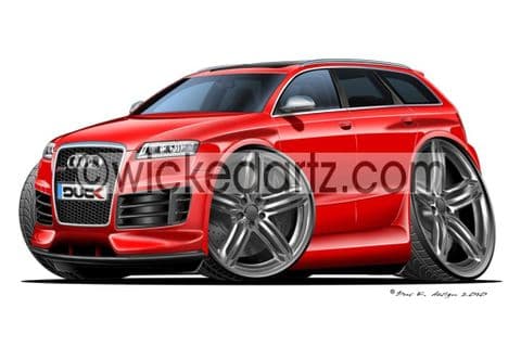 Audi RS6 Avant Red DK (Items from £9.50)