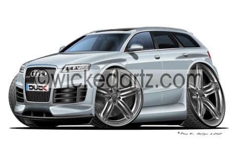 Audi RS6 Avant Silver DK (Items from £9.50)