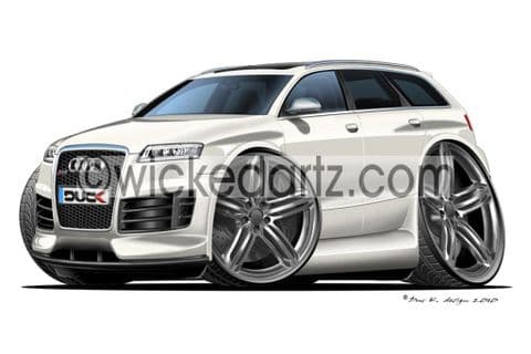 Audi RS6 Avant White DK (Items from £9.50)