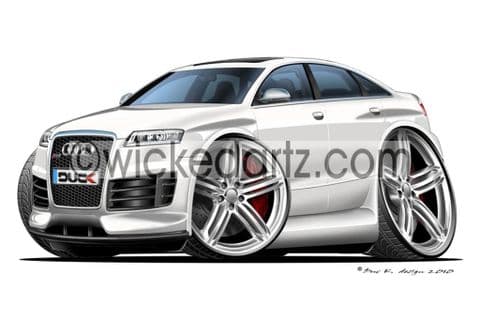 Audi RS6 White DK (Items from £9.50)