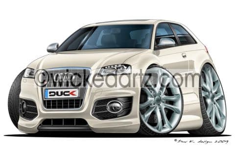 Audi S3 White DK (Items from £9.50)