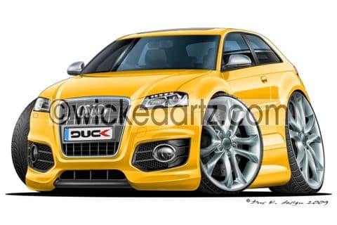 Audi S3 Yellow DK (Items from £9.50)