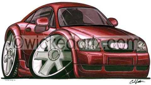 Audi TT Coupe Dark Red (Items from £9.50)