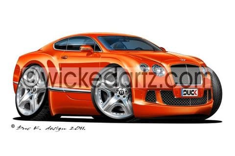 Bentley Continental GT Orange DK (Items from £9.50)