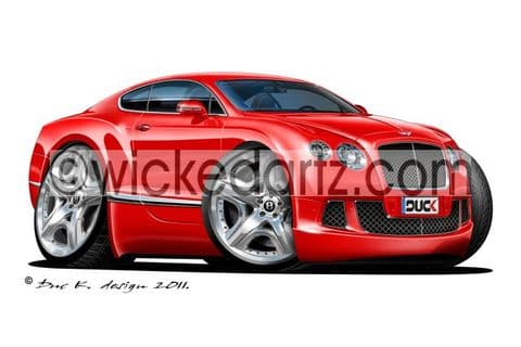 Bentley Continental GT Red DK (Items from £9.50)
