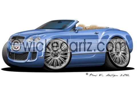 Bentley Continental GTC Light Blue DK (Items from £9.50)