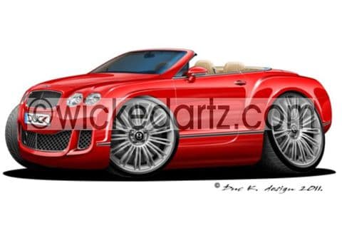 Bentley Continental GTC Red DK (Items from £9.50)