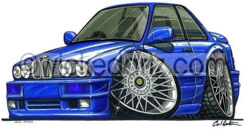 BMW E30 325 Blue (Items from £9.50)