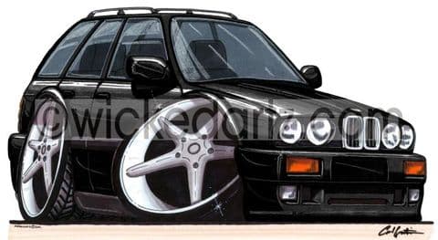 BMW E30 Estate Black (Items from £9.50)