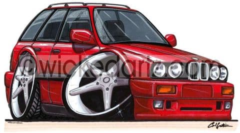 BMW E30 Estate Red (Items from £9.50)