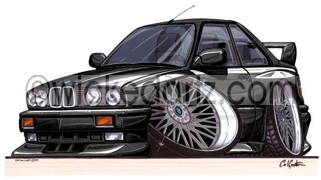 BMW E30 M3 Black  (Items from £9.50)