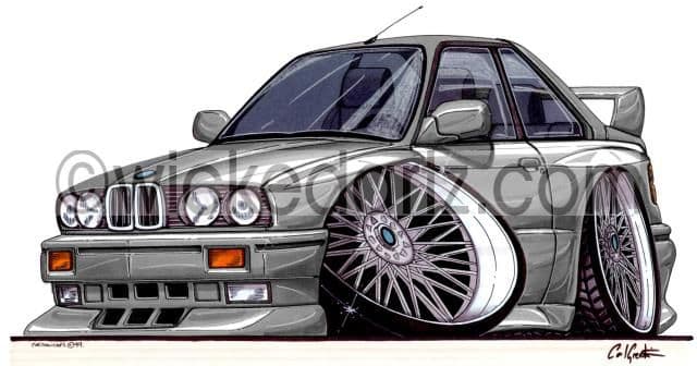 BMW E30 M3 Grey  (Items from £9.50)