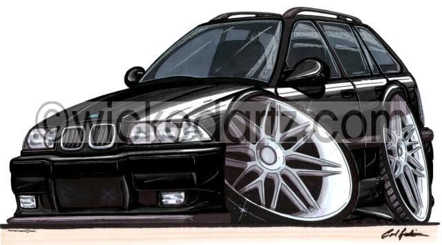 BMW E36 Estate Black  (Items from £9.50)