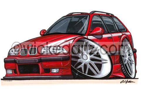 BMW E36 Estate Red (Items from £9.50)