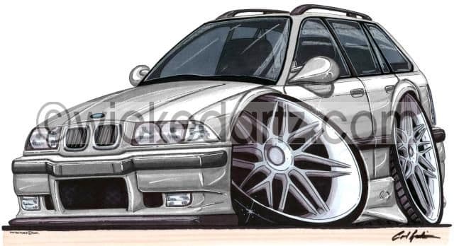 BMW E36 Estate Silver  (Items from £9.50)
