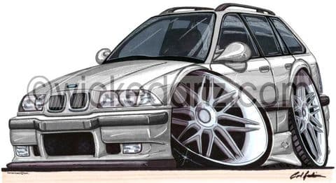 BMW E36 Estate Silver (Items from £9.50)