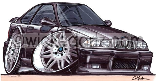 BMW E36 M3 Black  (Items from £9.50)