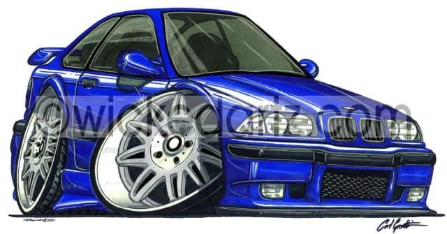 BMW E36 M3 Blue  (Items from £9.50)