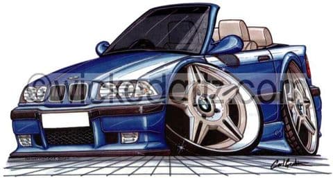 BMW E36 M3 Cabriolet Blue (Items from £9.50)