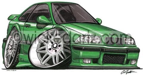 BMW E36 M3 Green (Items from £9.50)