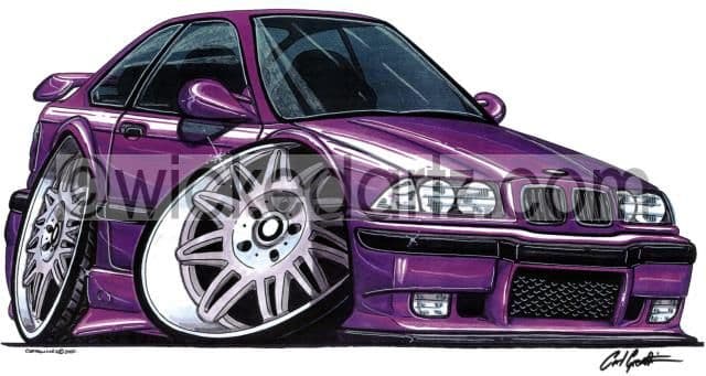 BMW E36 M3 Purple  (Items from £9.50)