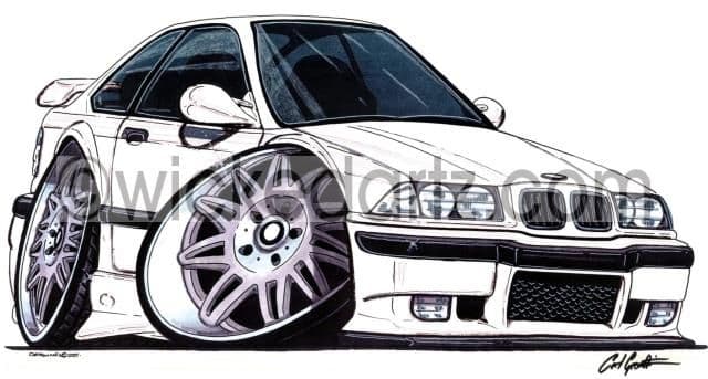 BMW E36 M3 White  (Items from £9.50)