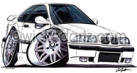 BMW E36 M3 White (Items from £9.50)