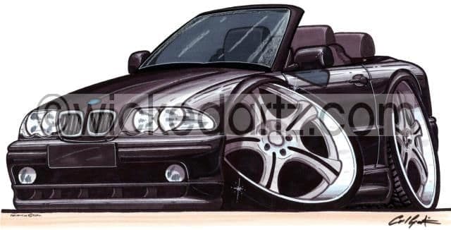 BMW E46 3 Series Cabriolet Black (Items from £9.50)