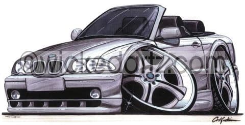 BMW E46 3 Series Cabriolet Silver (Items from £9.50)
