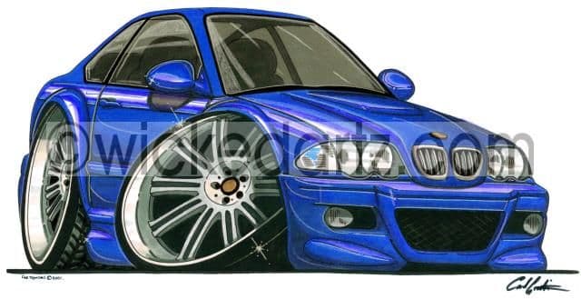 BMW E46 M3 Blue  (Items from £9.50)