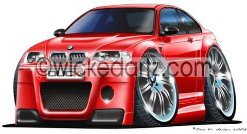 BMW E46 M3 Red DK (Items from £9.50)