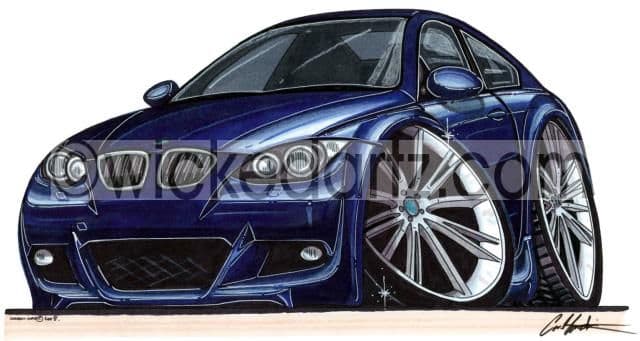 BMW E90 Coupe (Blue)  (Items from £9.50)